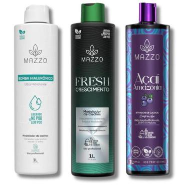 Imagem de Kit com 3 Ativadores de Cachos 1 litro de Hialurônico + 1 litro de Fre