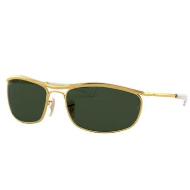 Imagem de Óculos de Sol Ray Ban Olympian I Deluxe RB3119M 001/31-62, 62, Dourado