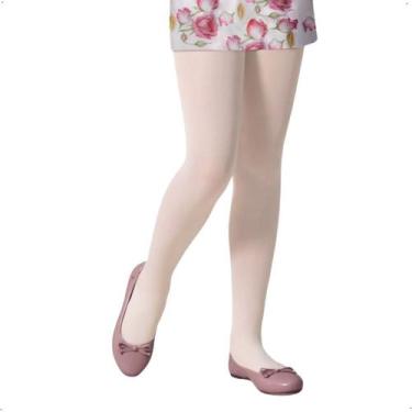Imagem de Meia Calça Infantil Selene Opaca Fio 40 Branca - 9570001, Branco, P
