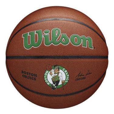 Imagem de Bola Basquete NBA Team Alliance Boston Celtics Size 7 Wilson, Marron