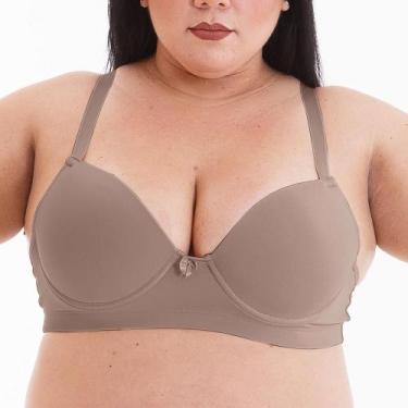 Imagem de Sutiã Plus Size Lut 7431 Cobertura Total - Lut Lingerie, 54, Chocolate