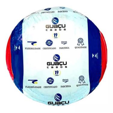 Imagem de Fio Cabo Flexível Flex 1,5mm Guaçu Rolo Com 25 Metros, Vermelho