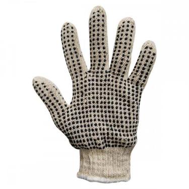 Imagem de Luva Malha Trico Acrilon Pigmentada Branca Com 10 Pares ./ Kit Com 10 