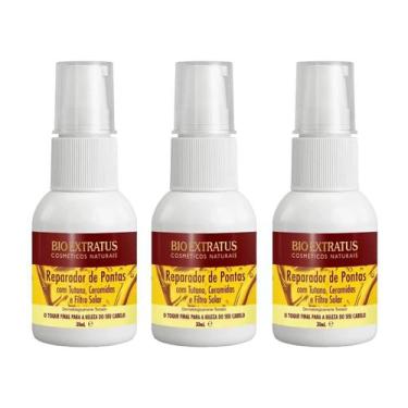 Imagem de kit 3 Reparador de Pontas Brilho e Sedosidade 30 ML Bio Extratus - BIO
