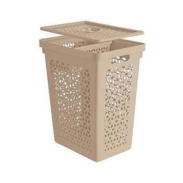 Imagem de Cesto Roupas Multiuso C/tampa + Cestinho / Lavanderia 4 Cores - UZ, CA