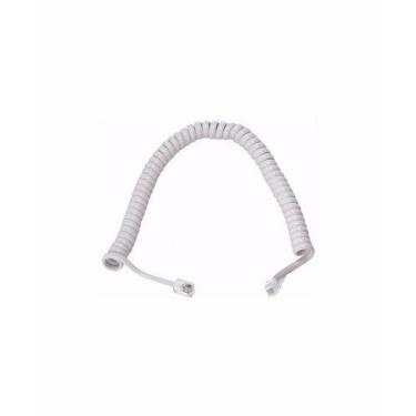 Imagem de Extensão Monofone Espiral Branca 2 Metros - Caster Brasil