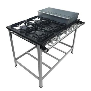 Imagem de Fogão 30x30 4 Bocas B. Maria B Pressão 2Q Duplo 2Q Simples P.5 S2020 M