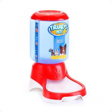 Imagem de Comedouro Automático Truqys Pets Vermelho com Galão - 1Kg
