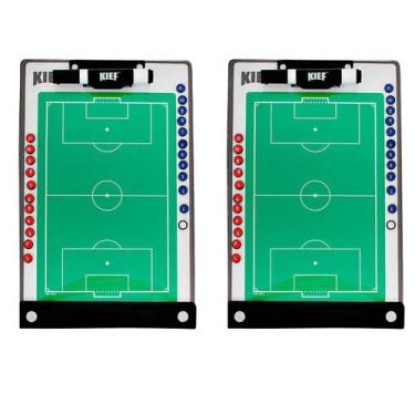 Imagem de Kit 2 Pranchetas Táticas Profissionais Futebol Futsal KIEF