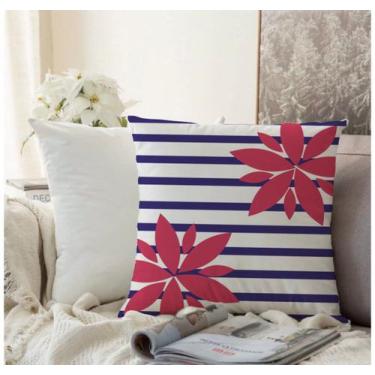 Imagem de Almofada Algodão Estampada Cecile 40x40cm Azul - FASTLAR