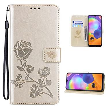 Imagem de Dinglijia Capa projetada para Mi Poco X4 Pro 5G, alça de pulso com suporte para carteira de couro PU com compartimentos para cartões de dinheiro, capa feminina protetora à prova de choque com padrão