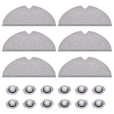 Imagem de Neutop Filtro de tanque de água Mop Cloths Pads compatível com aspiradores robôs Roborock Q7, Q7 Max, S6, S6 Pure/MaxV, S5 Max, S5, S4, E5, E4, E35 e E2, pacote com 18.