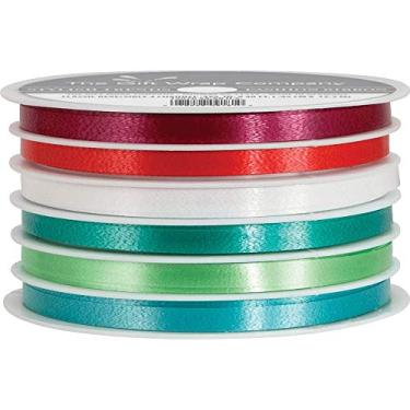 Imagem de The Gift Wrap Company Fita de ondulação, 18 contagens, Oh What Fun