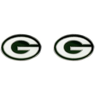 Imagem de Brincos com logotipo NFL Green Bay Packers