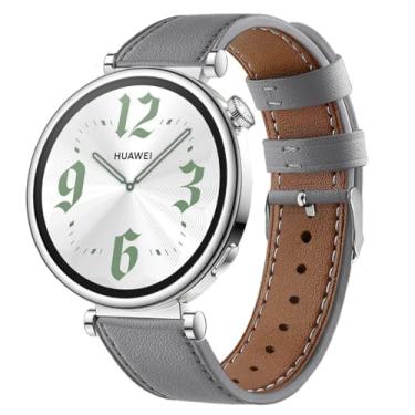 Imagem de DEALELE Pulseiras de substituição compatíveis com Huawei Watch GT5 Pro de 42 mm/GT5 41 mm/GT4 41 mm/Garmin Venu 3S/Forerunner 265S/Fossil Gen 6, pulseira de substituição impressa de 18 mm, cinza