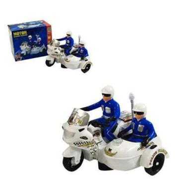Imagem de Moto de Polícia Dupla com Som e Luz - Aqui Tem Brinquedo