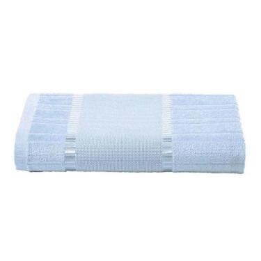 Imagem de Toalha Rosto Veludo de Bordar Bella 50x80cm Dohler, Azul 3792
