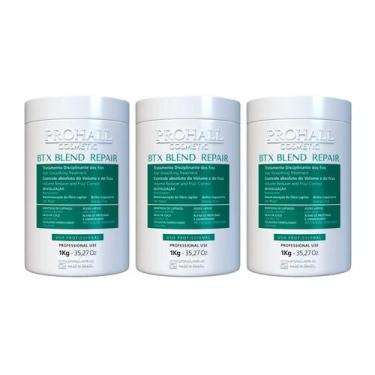 Imagem de Kit 3 Blend Repair Prohall 1kg Cada BTX Original Antifrizz