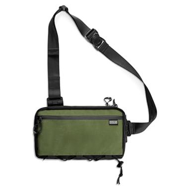Imagem de Bolsa tiracolo TACTICAL GEEK Cache L4 EDC, bolsa tiracolo leve, mochila com alça, Preto, verde, 10.24" x 6.30" x 2.36"