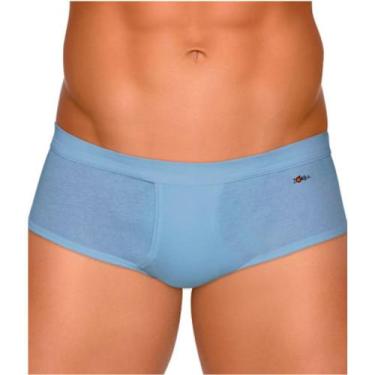 Imagem de Cueca Zorba 185 Slip Linea 100% Algodão Bojo com Abertura, Denin, G