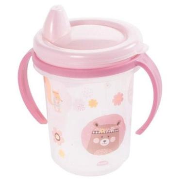 Imagem de Copo Caneca Trio Infantil Com Tampa E Alça 330ml Plasutil - Plasútil, 