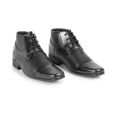 Imagem de Sapato Social Masculino Casual Confortável Verniz Cano Médio - Mila Ma