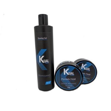 Imagem de Kit com Shaving (500ml) + 2 Pomadas Hold Ksial - Ksial For Men