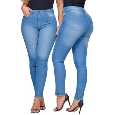 Imagem de Calça Jeans Feminina Skinny Com Elastano Barra Diferenciada - Macaw, J