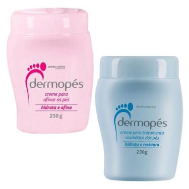 Imagem de Dermopés Creme Para Tratamento 230g + Creme Para Afinar os Pés 230g - 