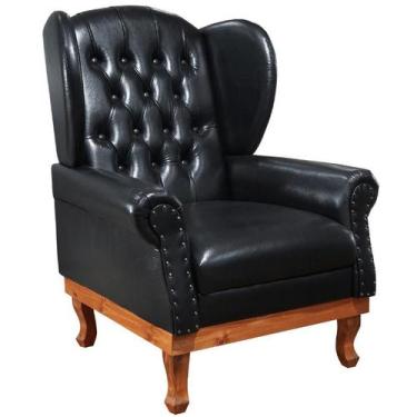 Imagem de Poltrona Berger Aurora Via Encanto Preto