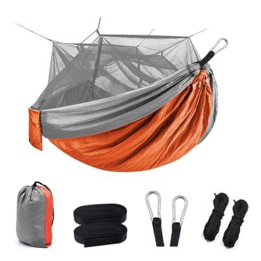 Imagem de Rede Com Mosquiteiro Nylon 260140Cm Laranja Wct Fitness