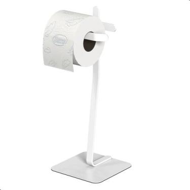 Imagem de Porta Papel Higiênico Branco Papeleira De Chão Single S.Oslo - ShopFor