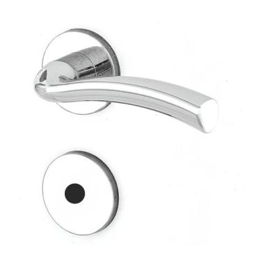 Imagem de Fechadura Banheiro Handy Antioxy 55mm R528 Aço Inox 304 Cromado Haga