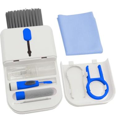 Imagem de Caneta de escova de limpeza de fone de ouvido para Airpod Pro 2, kit de acessórios de limpeza de jogos para iPhone, iPad, Airpod, MacBook, telefone tablet, tela limpa como dispositivo legal de mesa
