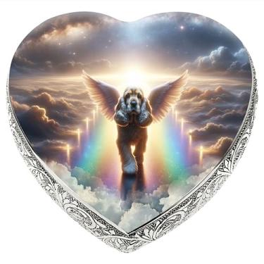 Imagem de Urnas personalizadas para cães para cinzas Urna para cães Cocker Spaniel médio e pequeno e urnas personalizadas para cães urnas para cinzas e urnas para animais de estimação Rainbow Bridge Dog