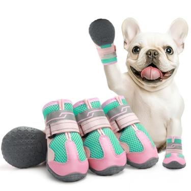 Imagem de AOKOWN Sapatos para Cães Pequenos, Botas para Filhotes de Cachorro para Neve No Inverno, Pavimento Quente, Botas para Cães E Protetores de Patas Tamanho 1