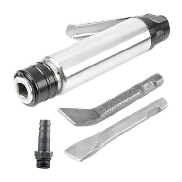 Imagem de Gralara Martelo pneumático de cabo reto, ferramenta pneumática portátil para limpeza de areia de fundição, com raspadores retos e