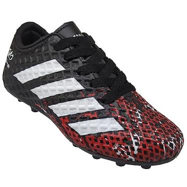 Imagem de Chuteira Infantil Futebol de Campo Juvenil Runway Preta Tamanho:33;Cor:Preto