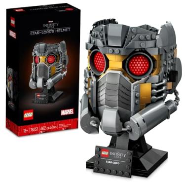 Imagem de LEGO Conjunto de capacete Marvel Star-Lord's 76251, kit de modelo colecionável para adultos, decoração de casa, atividade criativa, ideia de presente