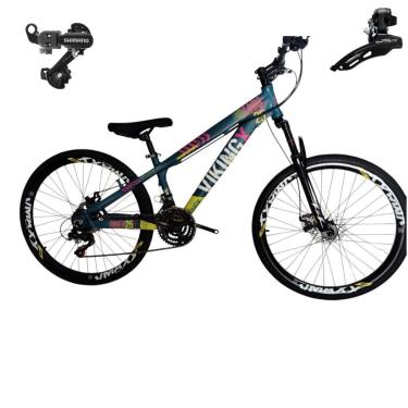 Imagem de Bicicleta 26 VikingX Tuff25 21v Cambios Shimano Freeride Disco Mecânico Pneu Slick 1.50-Unissex
