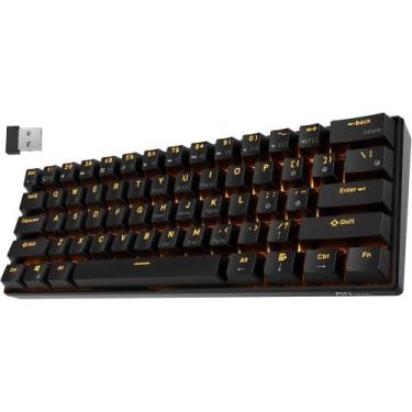 Imagem de Teclado Mecânico Royal Kludge RK61 60% RGB Switch Blue, preto