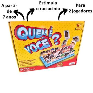 Imagem de Jogo Tabuleiro Infantil 2 Jogadores Quem É Você Cara A Cara Pais E Fil