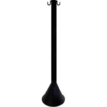 Imagem de Pedestal P/Corrente Pvc Delta 93 Pt - Kit C/4 PC - PRO SAFETY/CONE