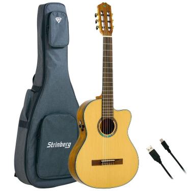 Imagem de Violão Strinberg Diamond Nylon Clássico  Dc3sc Rt N C/ Bag
