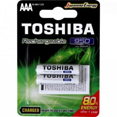Imagem de Pilha Recarregável Aaa 1,2V 950Mah Toshiba - Com 2 Un