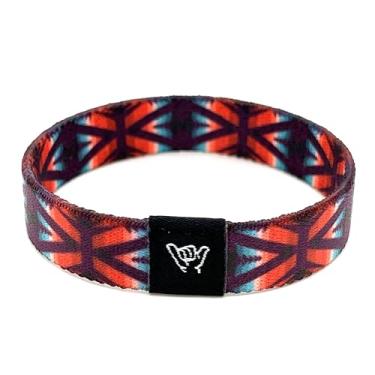 Imagem de Hang Loose Bands - Pulseira Southwestern para homens, mulheres e adolescentes - Estampa tribal confortável e Boho - Pulseira reversível estilo ocidental, Extra Small: 5.5" length (for petites & kids