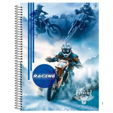 Imagem de Caderno De 01 Materia Capa Dura 80fls Motos Capas Sortidas - Sao Domin