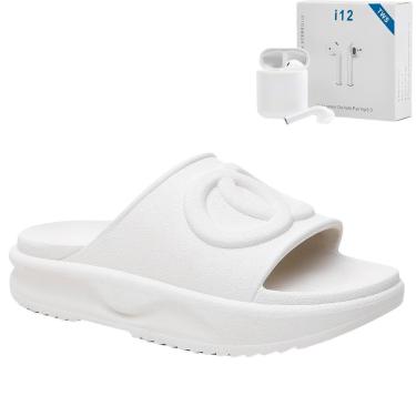 Imagem de Kit Chinelo Nuvem Slide Ortopédico Feminino Original Leve Confortável + Fone Bluetooth-Feminino