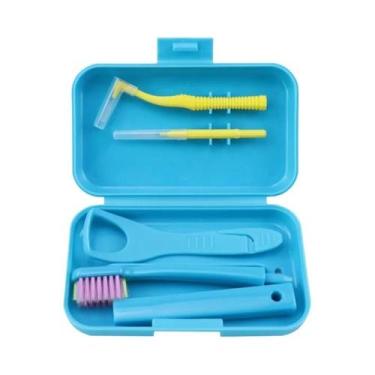 Imagem de Kit Portátil de Limpeza Dentária com Escova e Escova Interdental Remov