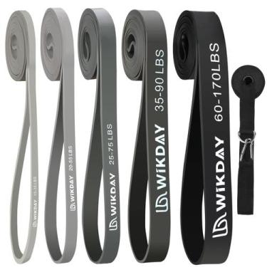 Imagem de Bandas de Resistência WIKDAY com Âncora de Porta - 5 Níveis de Intensi